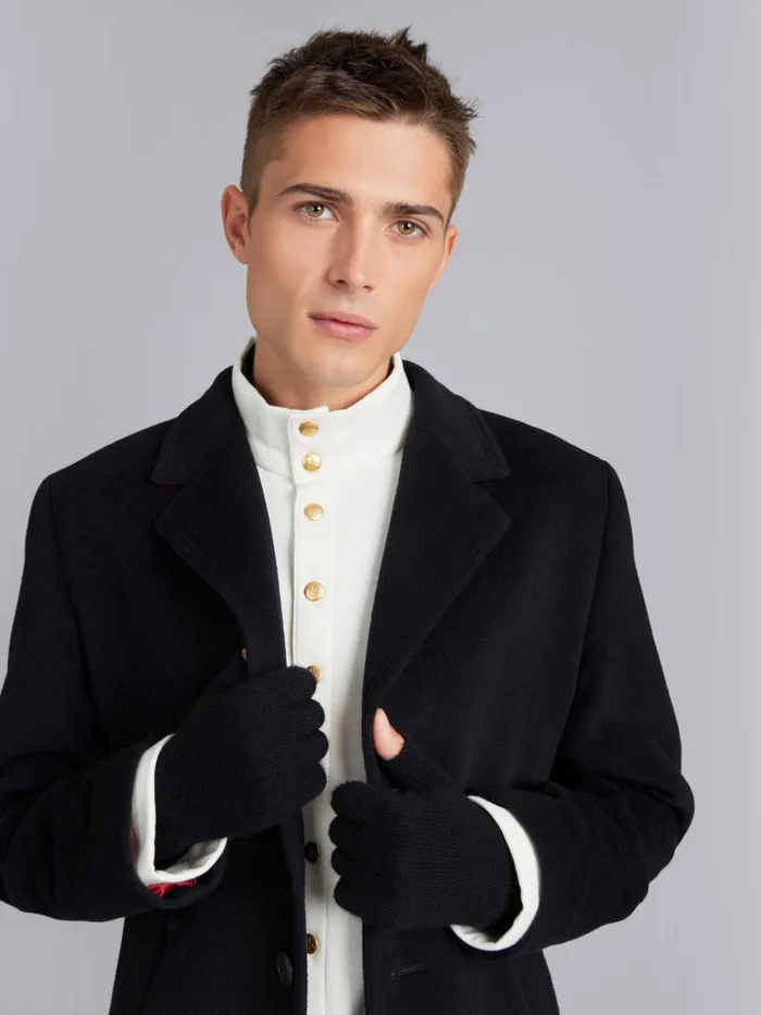 Men Agns B Cardigans Pearly White Cotton Fleece Yvan Cardigan