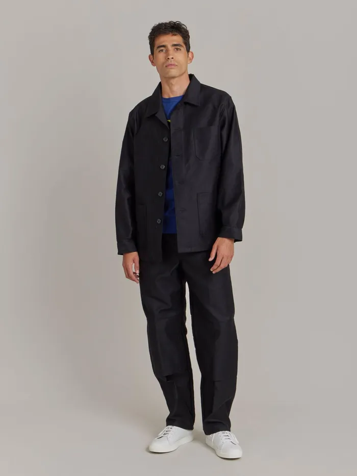 Men Agns B Jackets and Coats Black Cotton Jacket X Dolmen