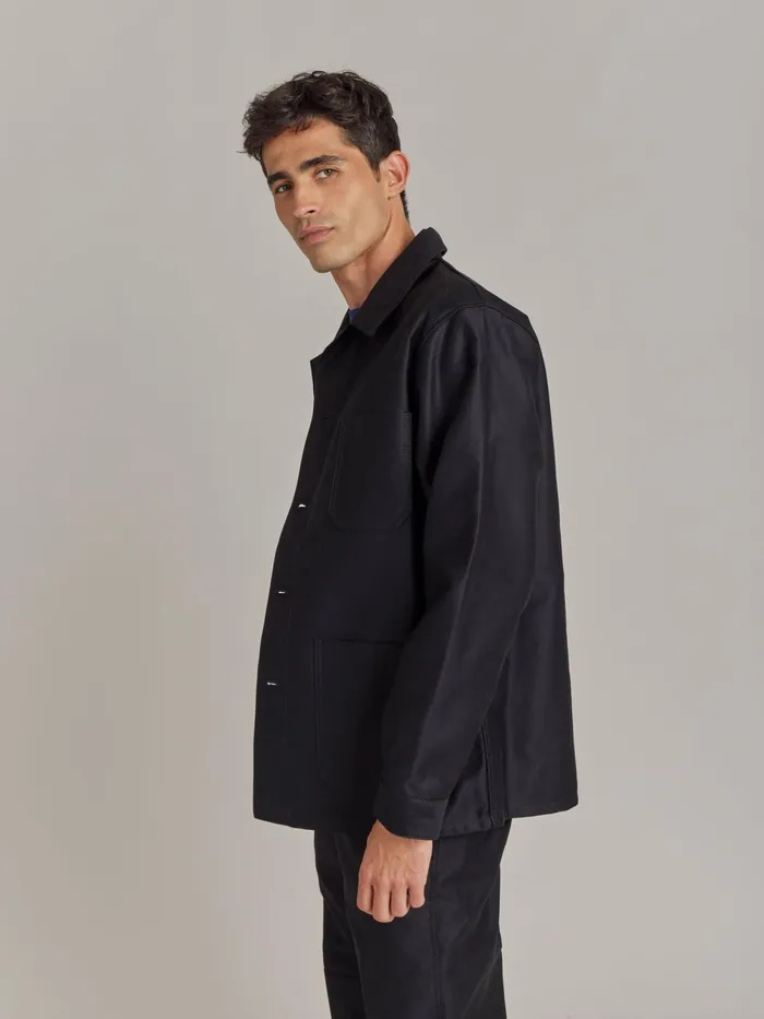 Men Agns B Jackets and Coats Black Cotton Jacket X Dolmen