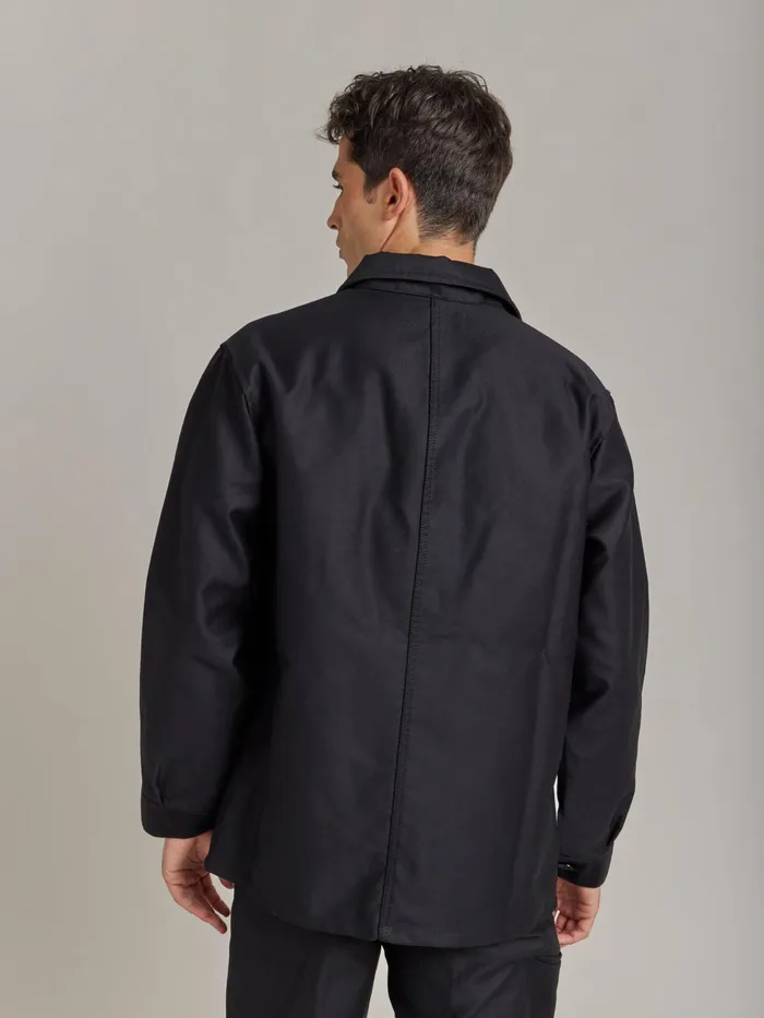Men Agns B Jackets and Coats Black Cotton Jacket X Dolmen