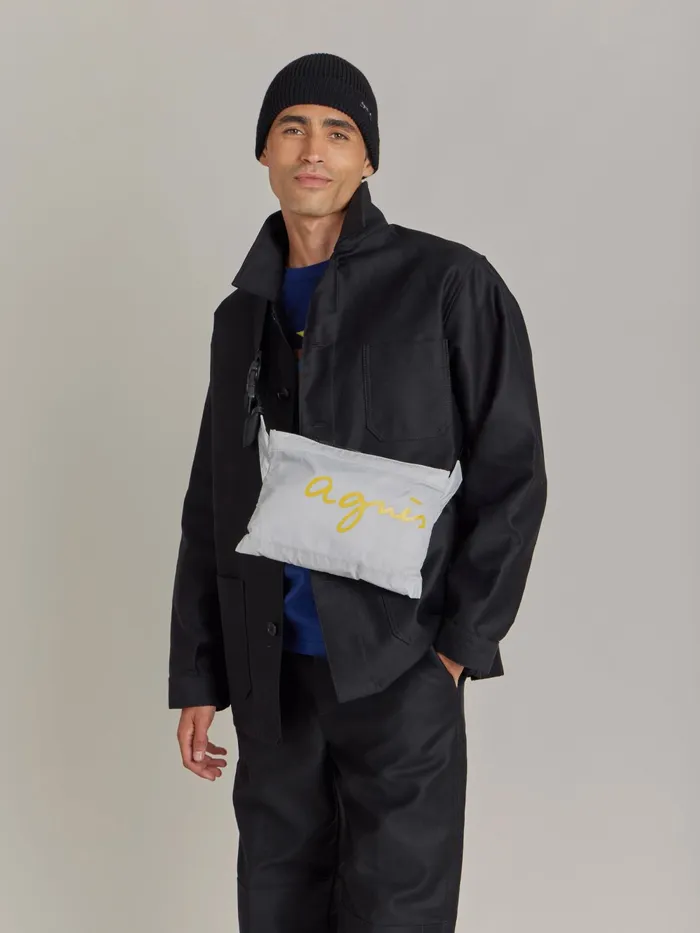 Men Agns B Jackets and Coats Black Cotton Jacket X Dolmen