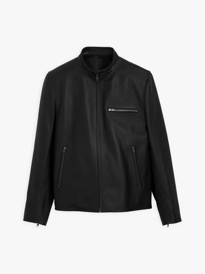 Men Agns B Jackets and Coats Black Leather Jacket Elvis