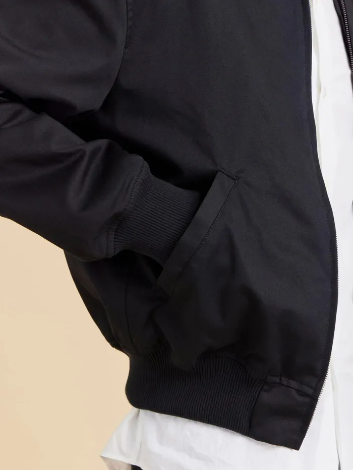 Men Agns B Jackets and Coats Black Reversible Cotton Blouson