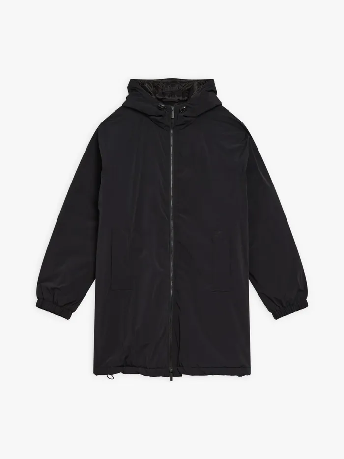 Men Agns B Jackets and Coats Black Technical Fabric Nautilus Parka