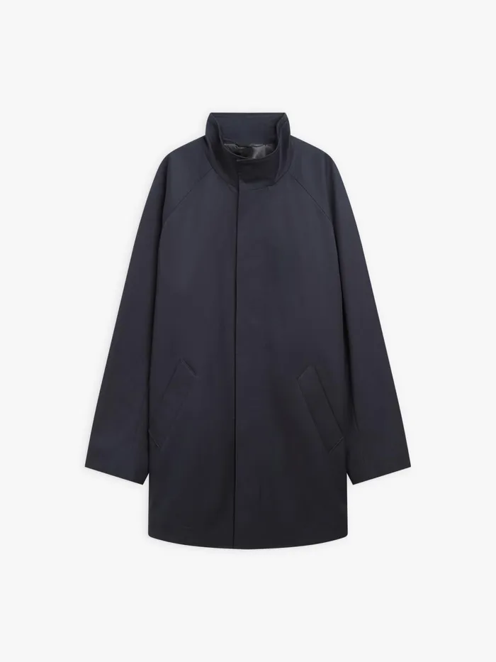 Men Agns B Jackets and Coats Blue Cotton Short Coat