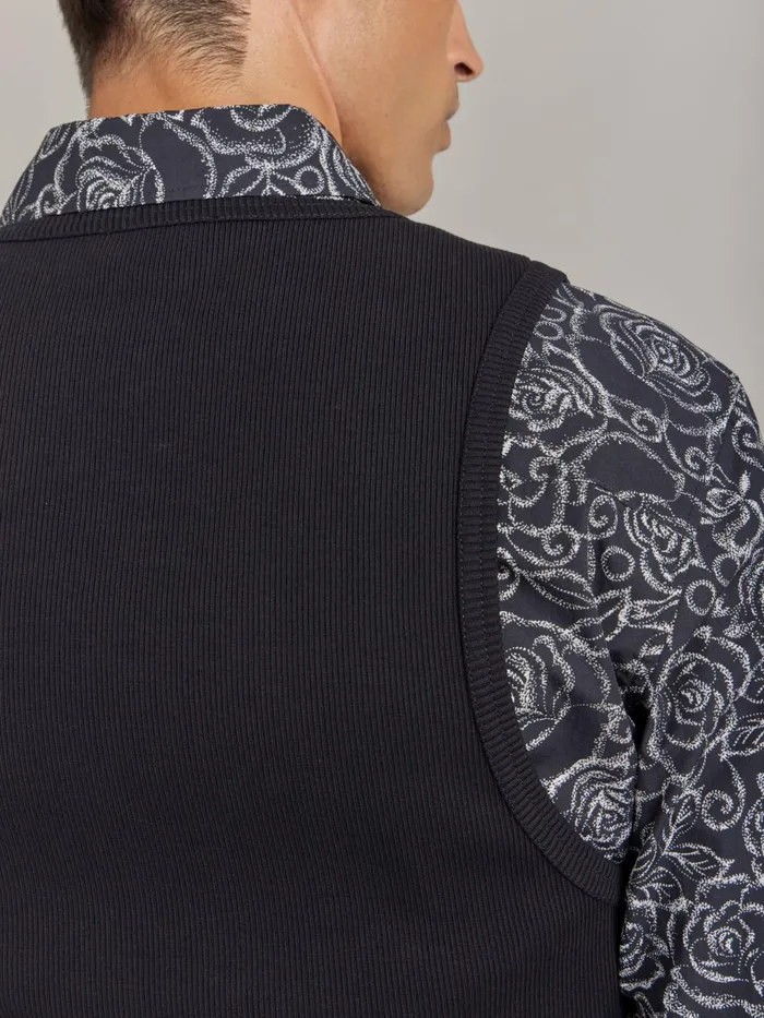 Men Agns B Jackets and Coats Blue Tweed Wool Cardigan