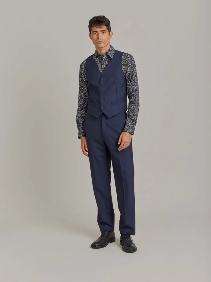 Men Agns B Jackets and Coats Blue Tweed Wool Cardigan