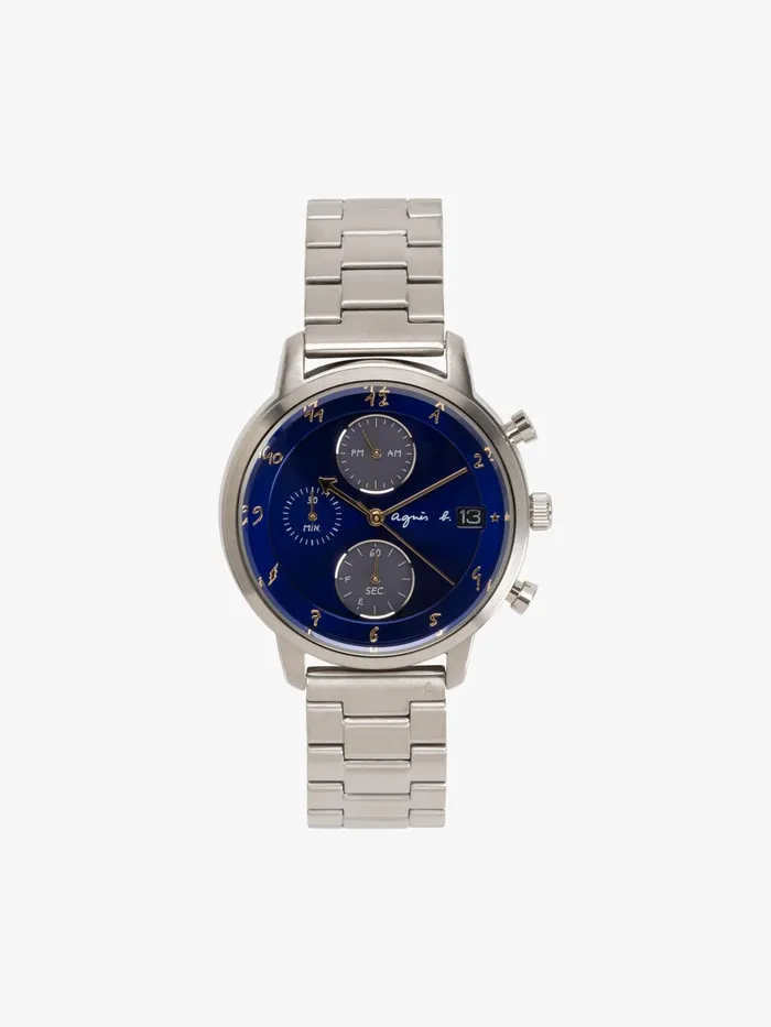 Men Agns B Jewellery and Watches Men039s Solar Watch With Blue Dial And Steel Bracelet Men Agns B Jewellery and Watches Men039s Solar Watch With Blue Dial And Steel Bracelet
