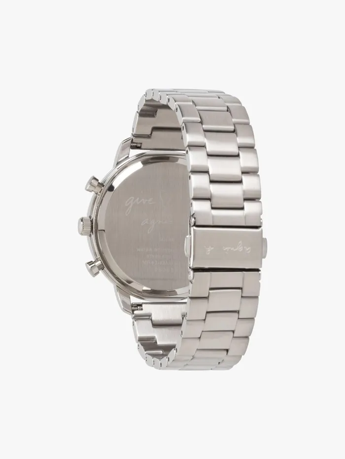 Men Agns B Jewellery and Watches Men039s Solar Watch With Blue Dial And Steel Bracelet