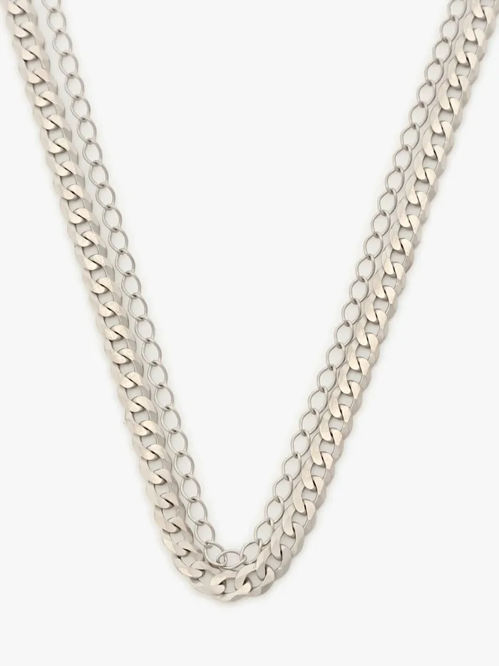 Men Agns B Jewellery and Watches Silver Nelson Silver Necklace