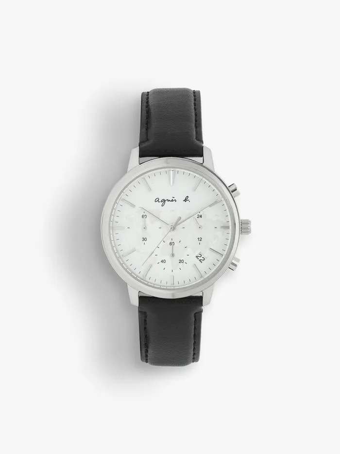Men Agns B Jewellery and Watches White Men039s Leather Sam Watch
