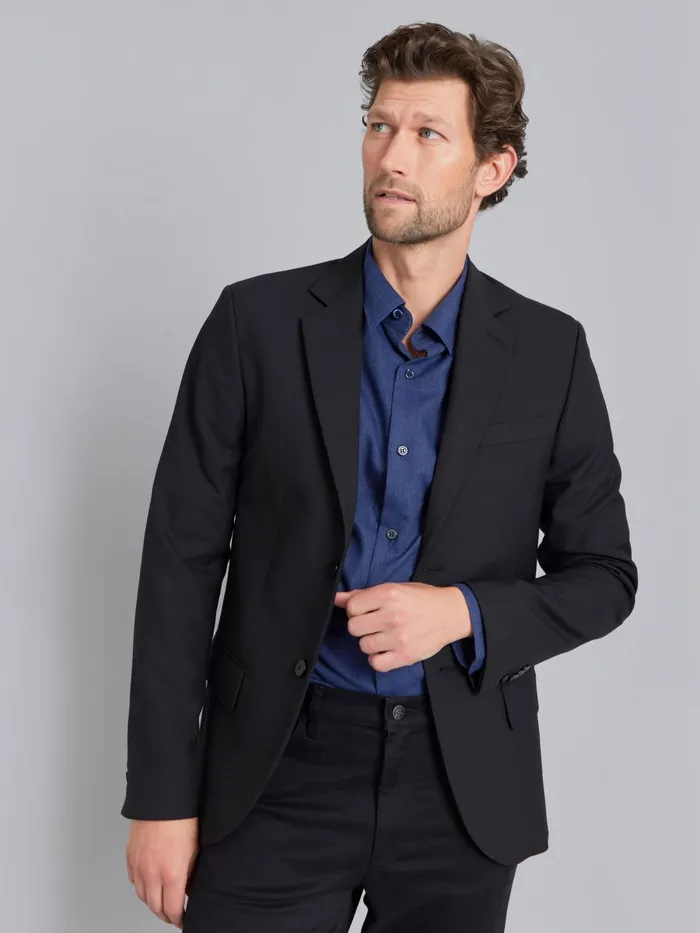Men Agns B Shirts Midnight Blue Cotton Longsleeve Andy Shirt