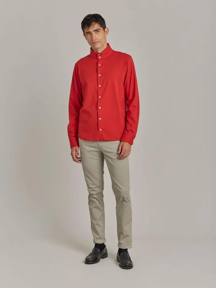 Men Agns B Shirts Red Cotton Jersey Romeo Shirt