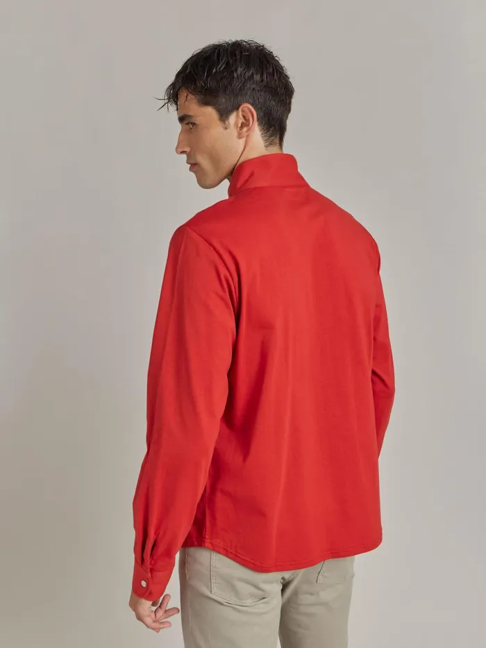 Men Agns B Shirts Red Cotton Jersey Romeo Shirt