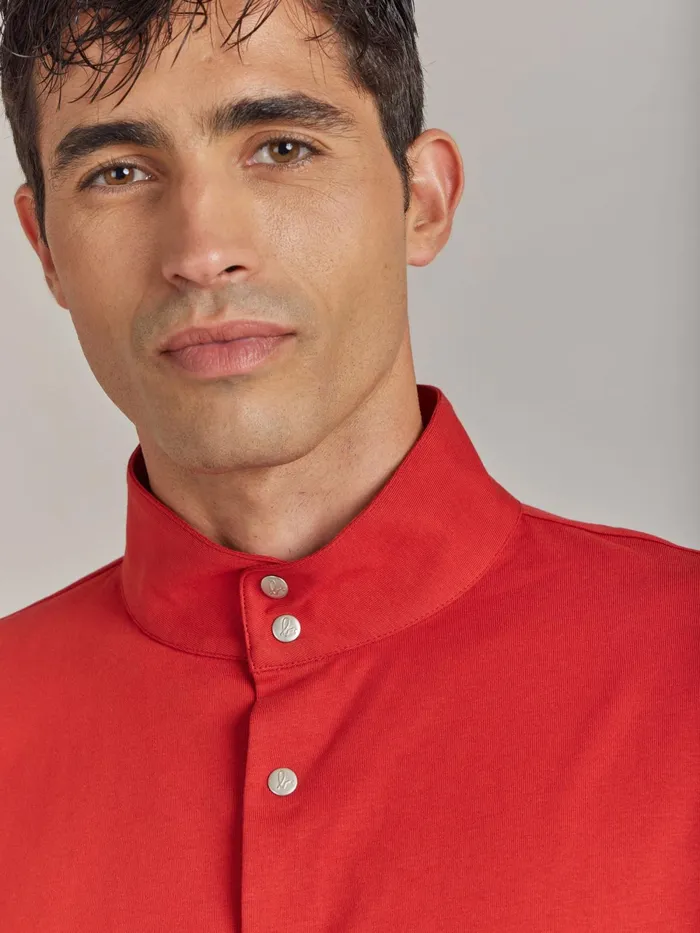 Men Agns B Shirts Red Cotton Jersey Romeo Shirt