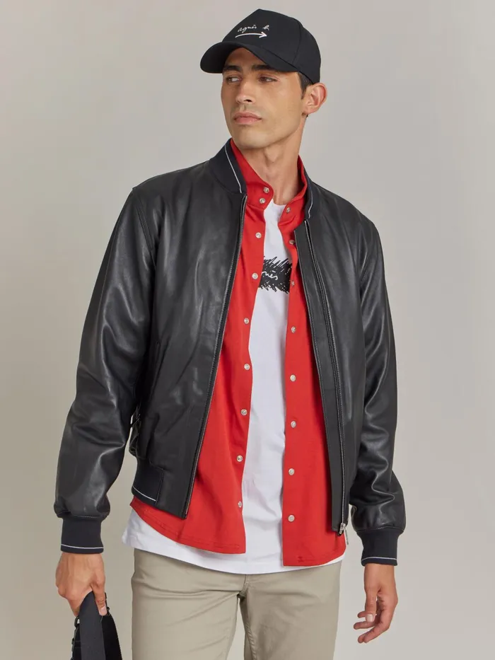 Men Agns B Shirts Red Cotton Jersey Romeo Shirt