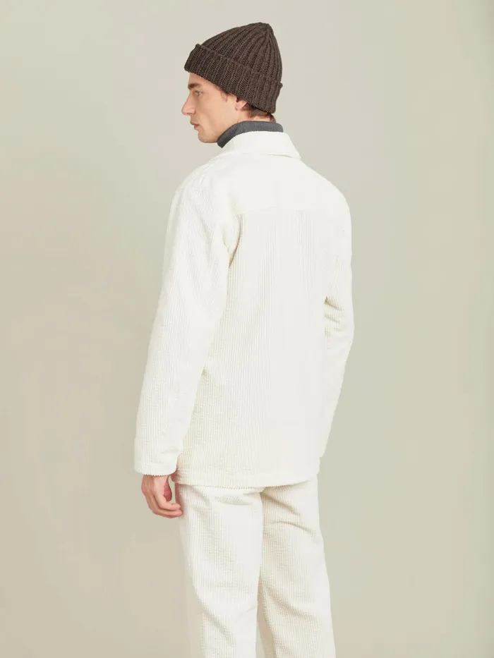 Men Agns B Shirts White Cotton Velours Nao Overshirt