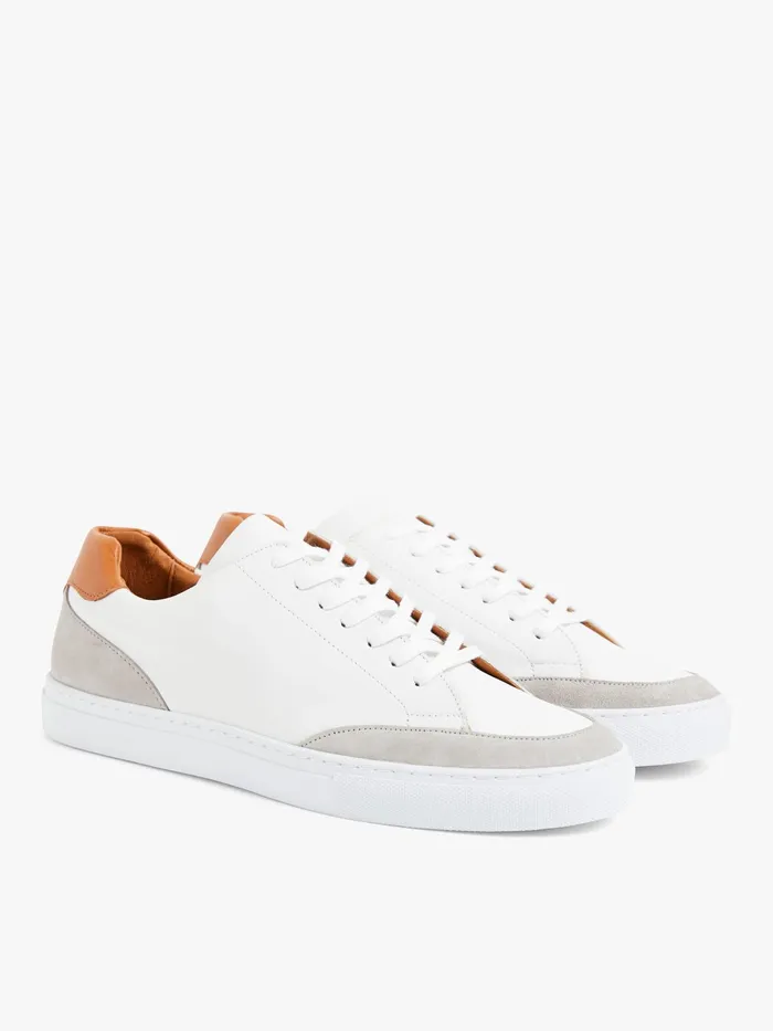 Men Agns B Sneakers White Lambskin Charlie Trainers
