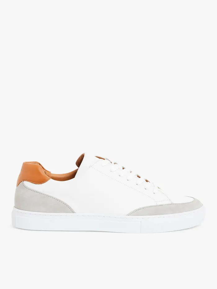 Men Agns B Sneakers White Lambskin Charlie Trainers