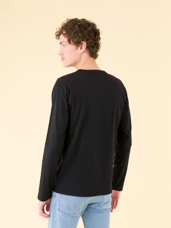 Men Agns B Tshirts and Polo Shirts Black Long Sleeves Coulos 034irony Mark034 Tshirt