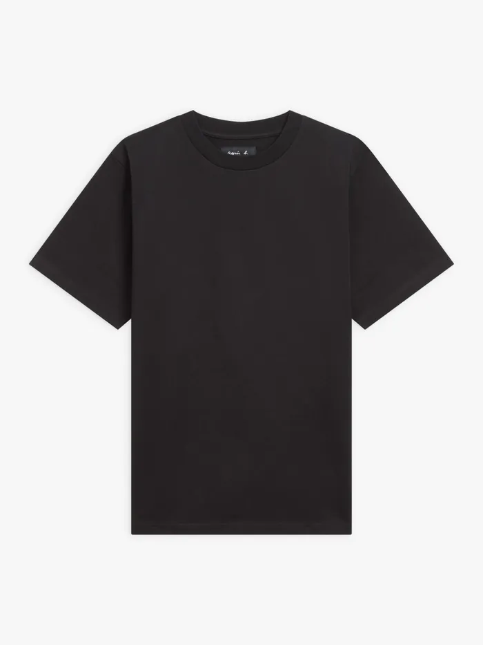 Men Agns B Tshirts and Polo Shirts Black Mark Cotton Jersey Tshirt