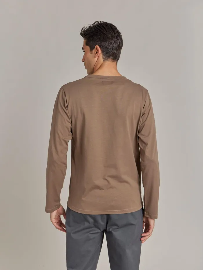 Men Agns B Tshirts and Polo Shirts Brown Cotton Jersey Screenprinted New Coulos Tshirt