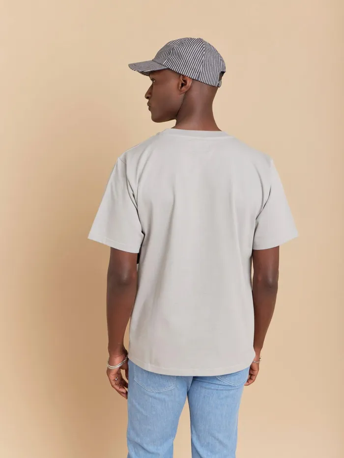 Men Agns B Tshirts and Polo Shirts Grey Mark Cotton Jersey Tshirt