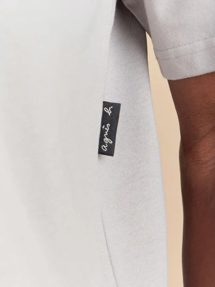 Men Agns B Tshirts and Polo Shirts Grey Mark Cotton Jersey Tshirt