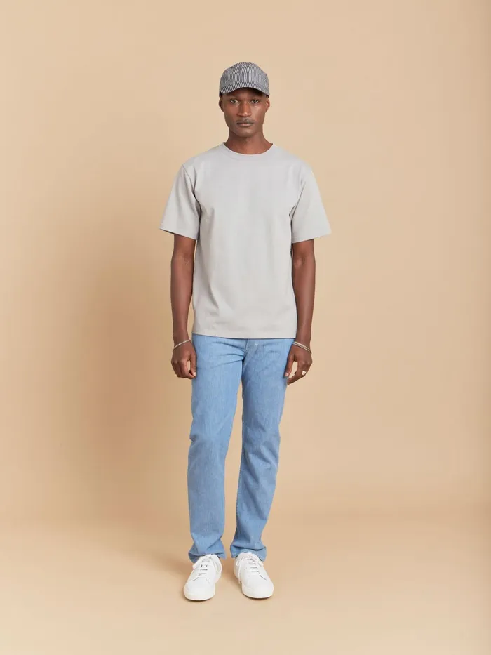 Men Agns B Tshirts and Polo Shirts Grey Mark Cotton Jersey Tshirt