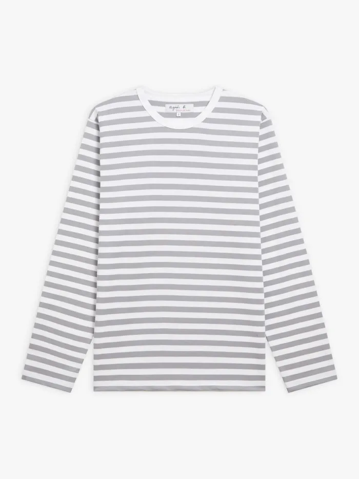 Men Agns B Tshirts and Polo Shirts Long Sleeves Striped Coulos Tshirt