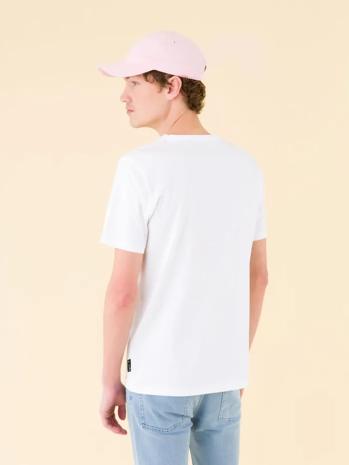 Men Agns B Tshirts and Polo Shirts White Short Sleeves Coulos Tshirt