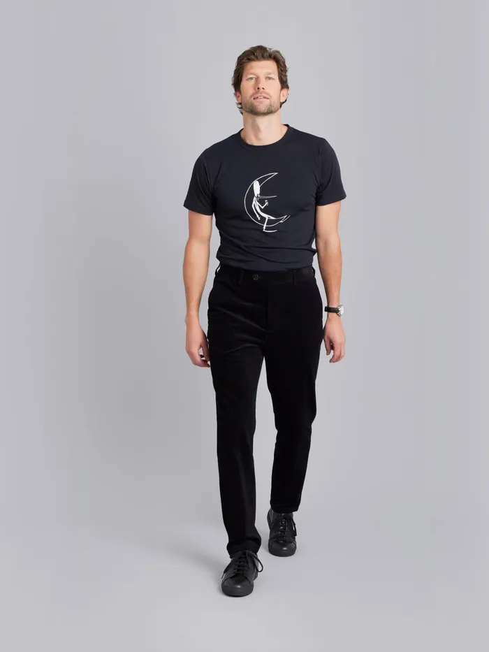 Men Agns B Trousers Black Corduroy Noamm Trousers