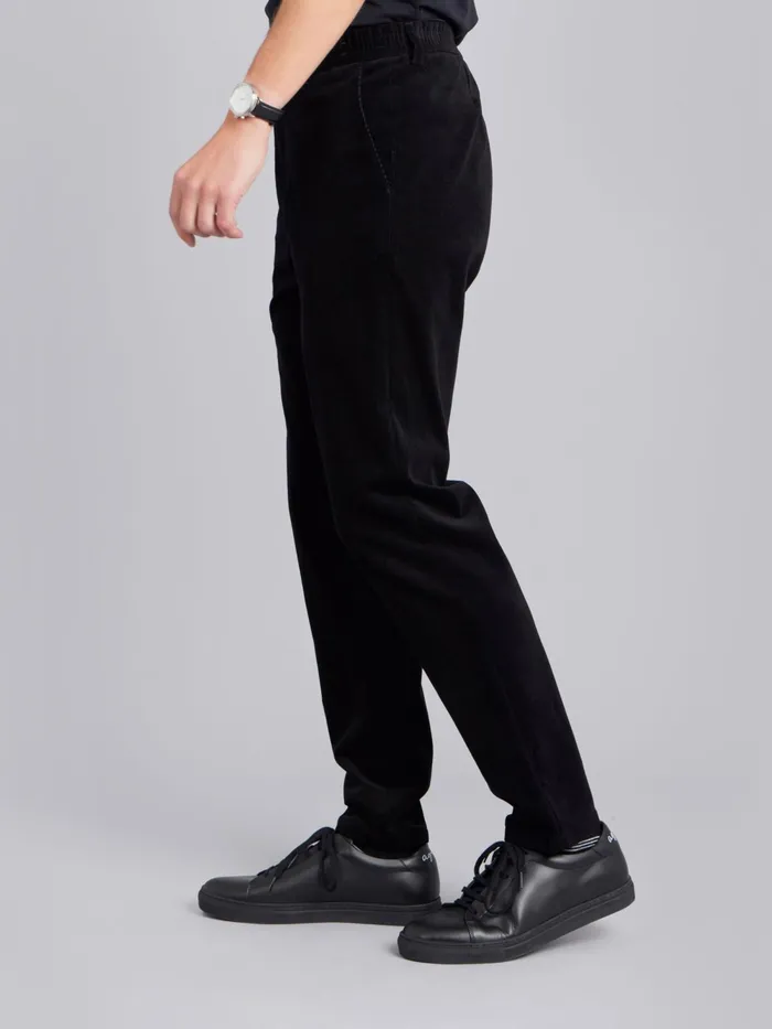 Men Agns B Trousers Black Corduroy Noamm Trousers