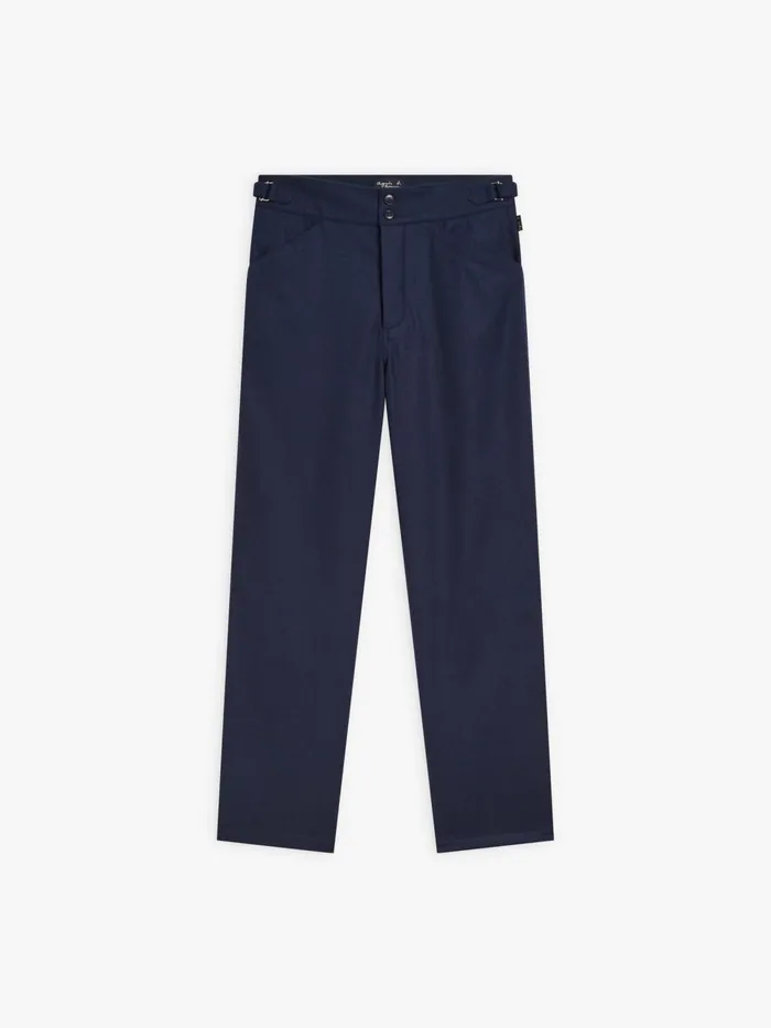 Men Agns B Trousers Blue Flannel Belleville Trousers