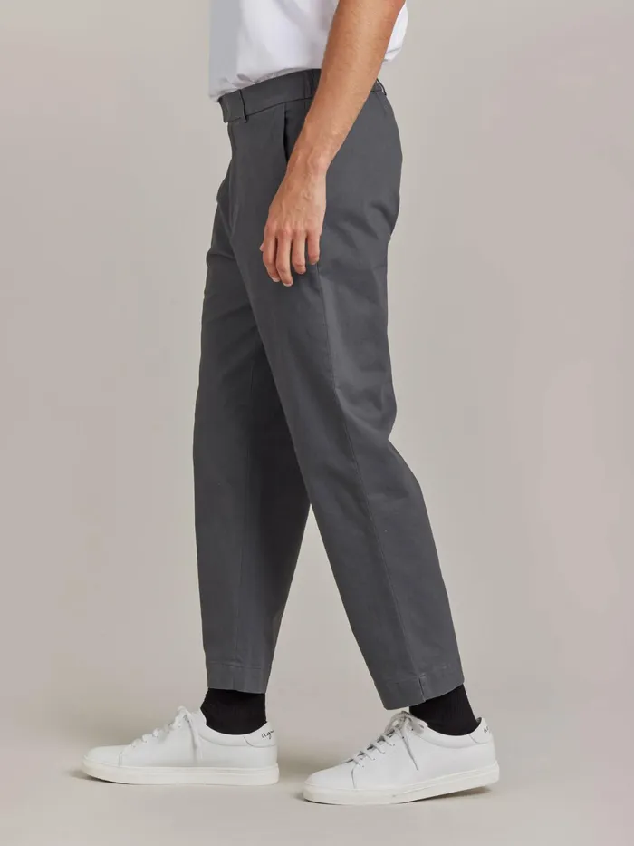 Men Agns B Trousers Grey Cotton Jami Trousers