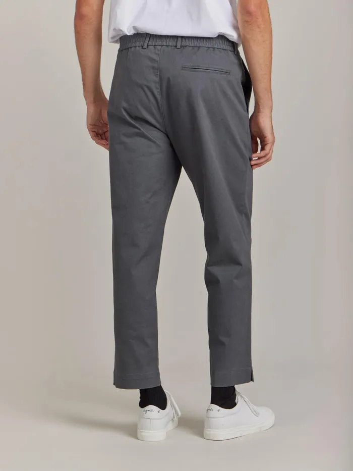 Men Agns B Trousers Grey Cotton Jami Trousers