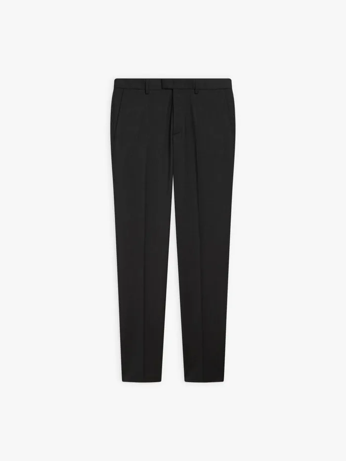 Men Agns B Trousers Grey Wool Lucky Slim Trousers