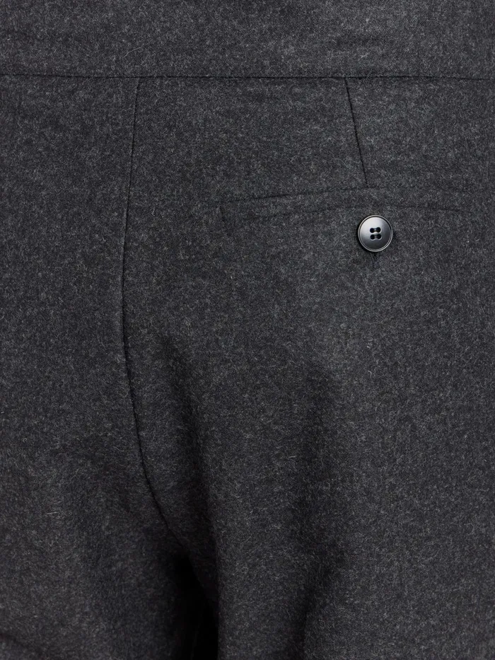 Men Agns B Trousers Grey Wool Tweed Trousers