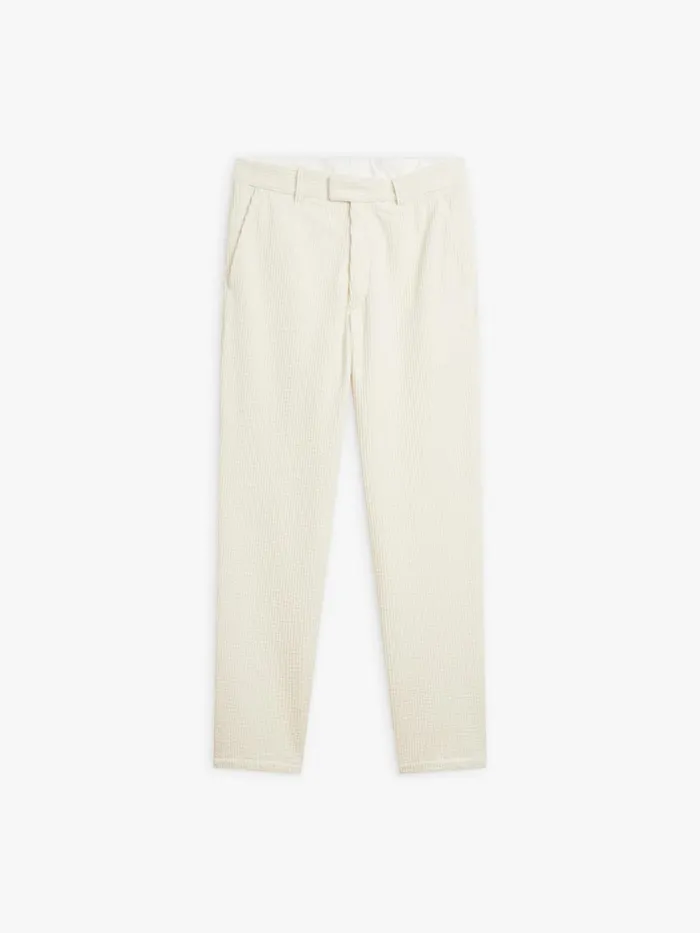 Men Agns B Trousers White Cotton Jumbo Cord Jamey Trousers