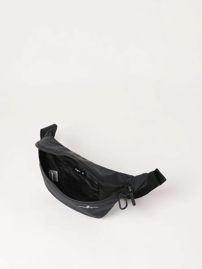 Men Agns B Waist Bags Black Nylon Bum Bag