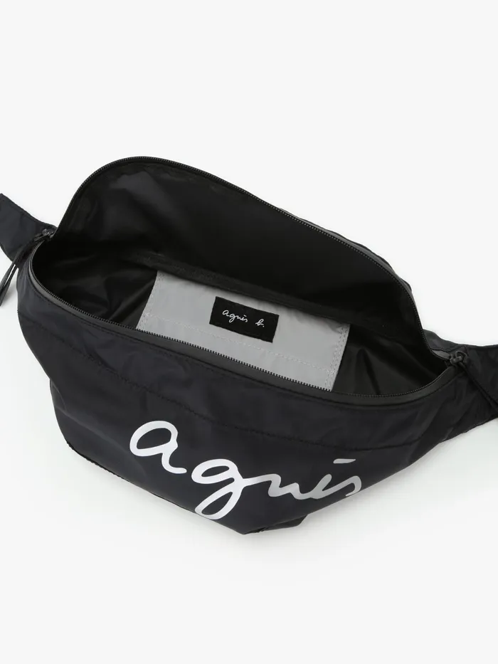 Men Agns B Waist Bags Black Nylon Bum Bag