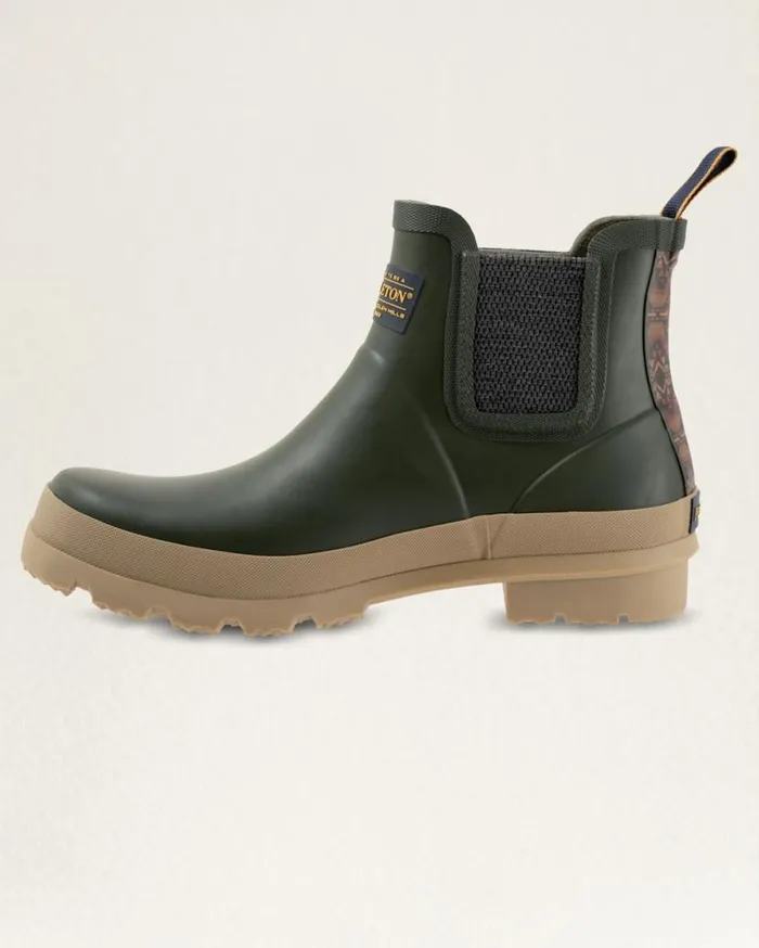 Men CHELSEA RAIN BOOTS Black Trapper Peak Pendleton Boots