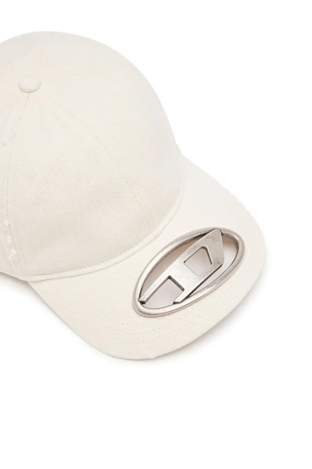Men Diesel Caps Hats and Scarves CBEASTA1 White Men Diesel Caps Hats and Scarves CBEASTA1 White