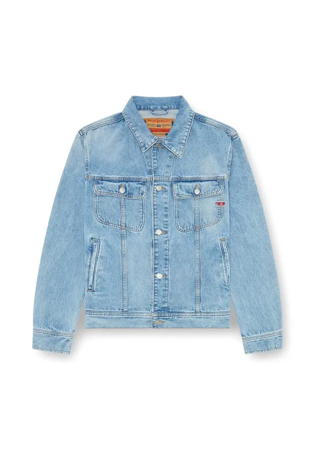 Men Diesel Jackets DBARCY Light Blue Men Diesel Jackets DBARCY Light Blue