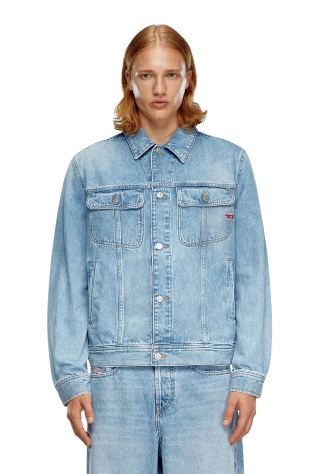 Men Diesel Jackets DBARCY Light Blue Men Diesel Jackets DBARCY Light Blue