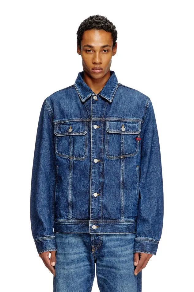 Men Diesel Jackets DBARCY Medium Blue Men Diesel Jackets DBARCY Medium Blue