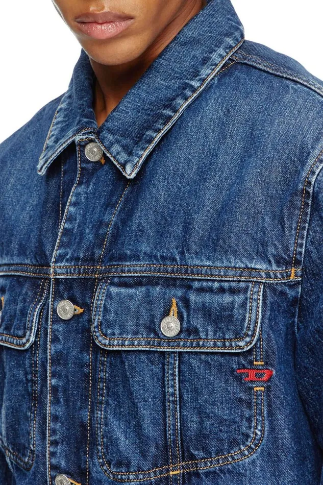 Men Diesel Jackets DBARCY Medium Blue Men Diesel Jackets DBARCY Medium Blue
