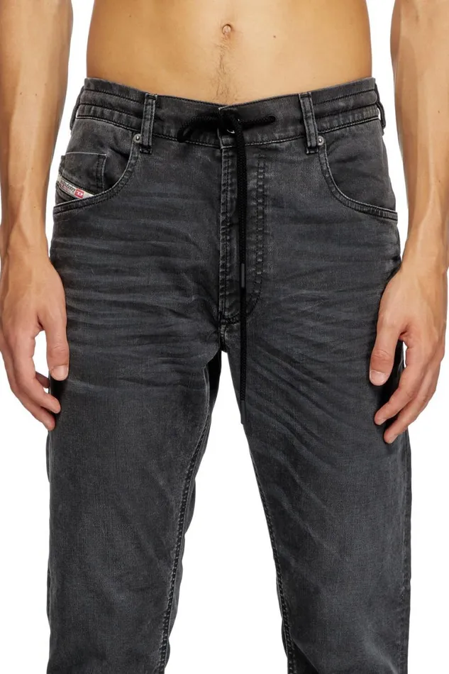 Men Diesel Jeans Regular 2030 DKrooley Joggjeans 09J75 Black Men Diesel Jeans Regular 2030 DKrooley Joggjeans 09J75 Black