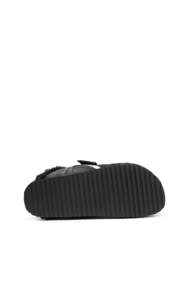Men Diesel Rubber Slides DWOODSTOCK X Black
