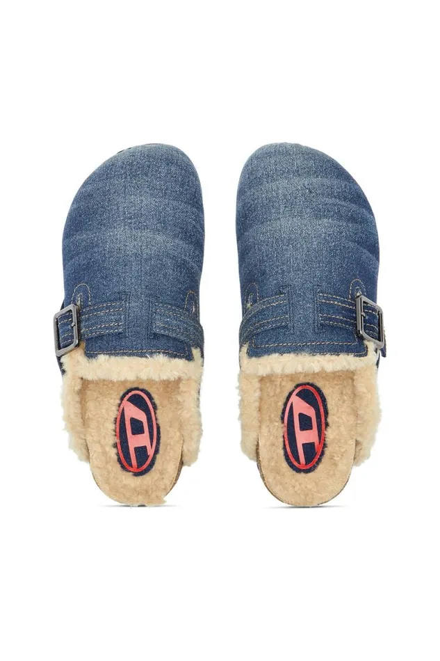 Men Diesel Rubber Slides DWOODSTOCK X Blue Men Diesel Rubber Slides DWOODSTOCK X Blue